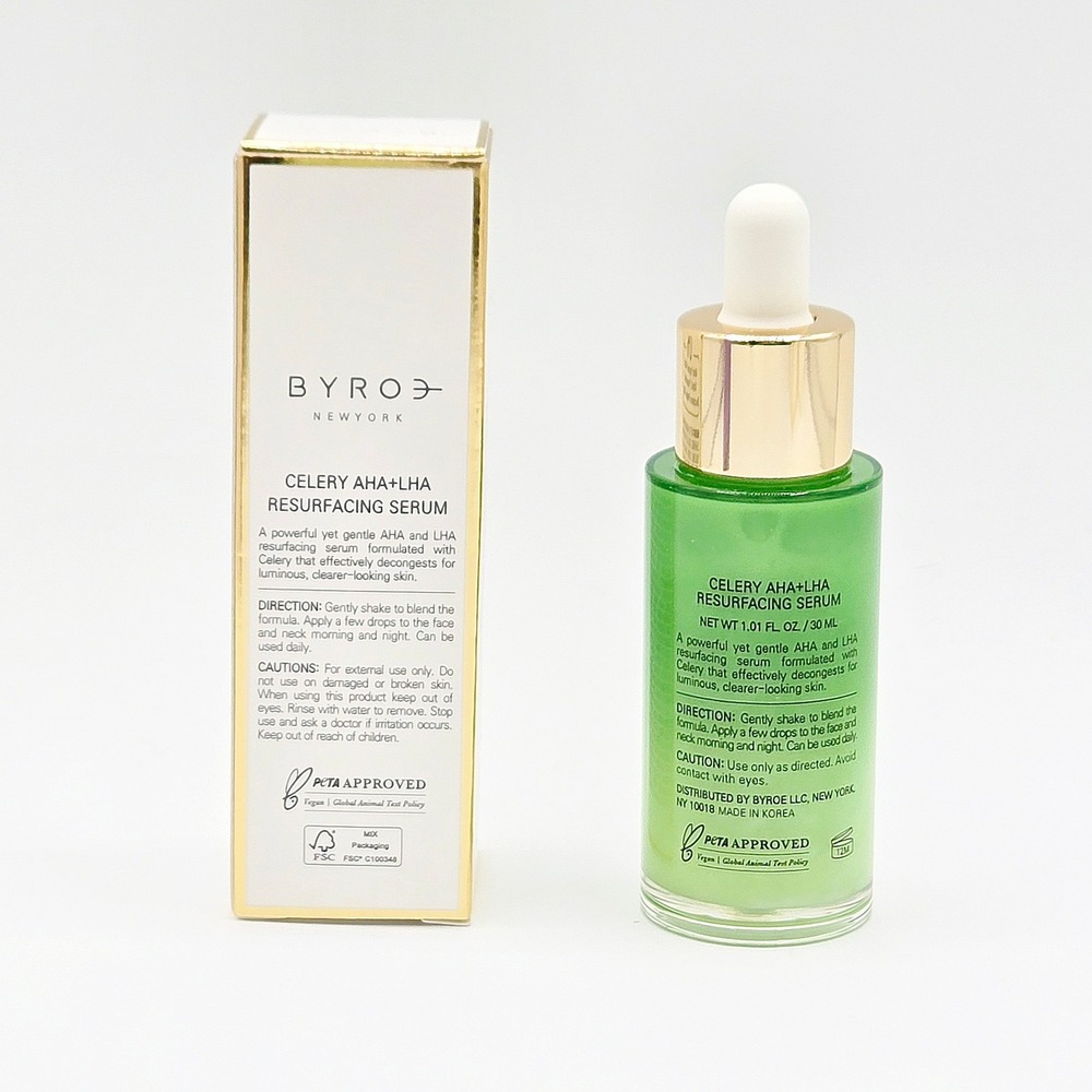 Byroe Celery AHA+LHA Resurfacing Serum 1.01 oz / 30 mL - Picture 3 of 5